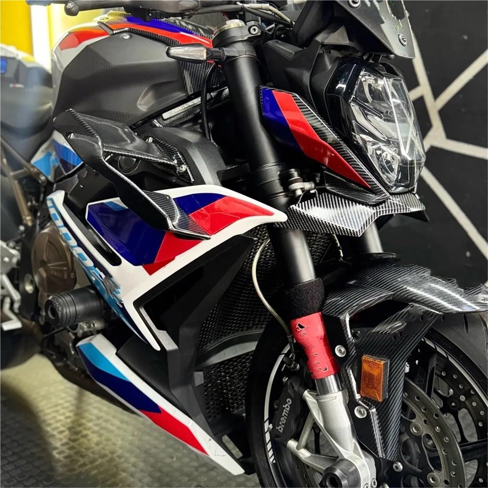 Front Bumper Splitter dachowy Pasuje do BMW F900R 2021 2022 F 900R S1000R Motocykl Docisk Nagi Przedni Spoiler Alerones Frontales