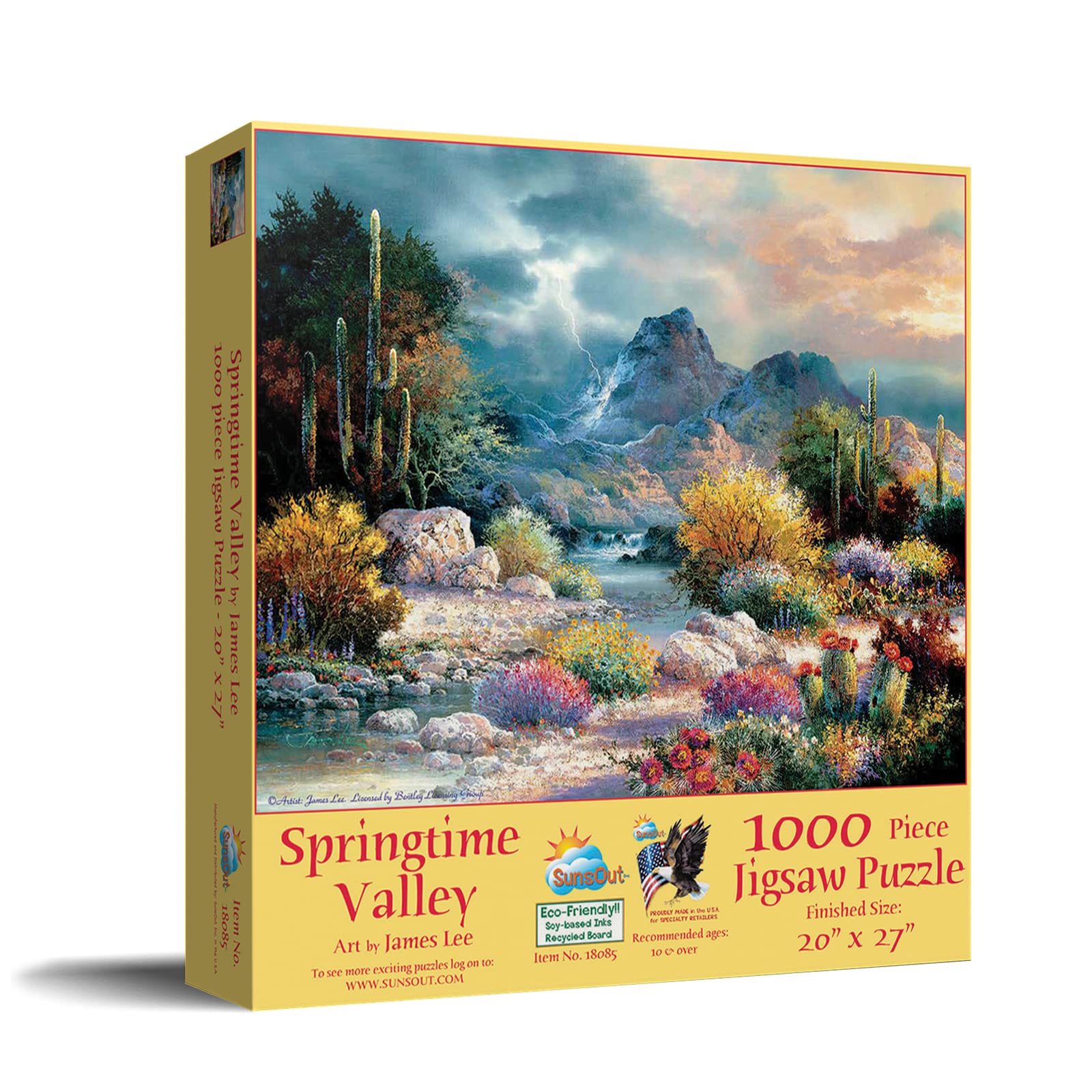 Amazon.com: SUNSOUT INC - Springtime Valley - 1000 pc Jigsaw
