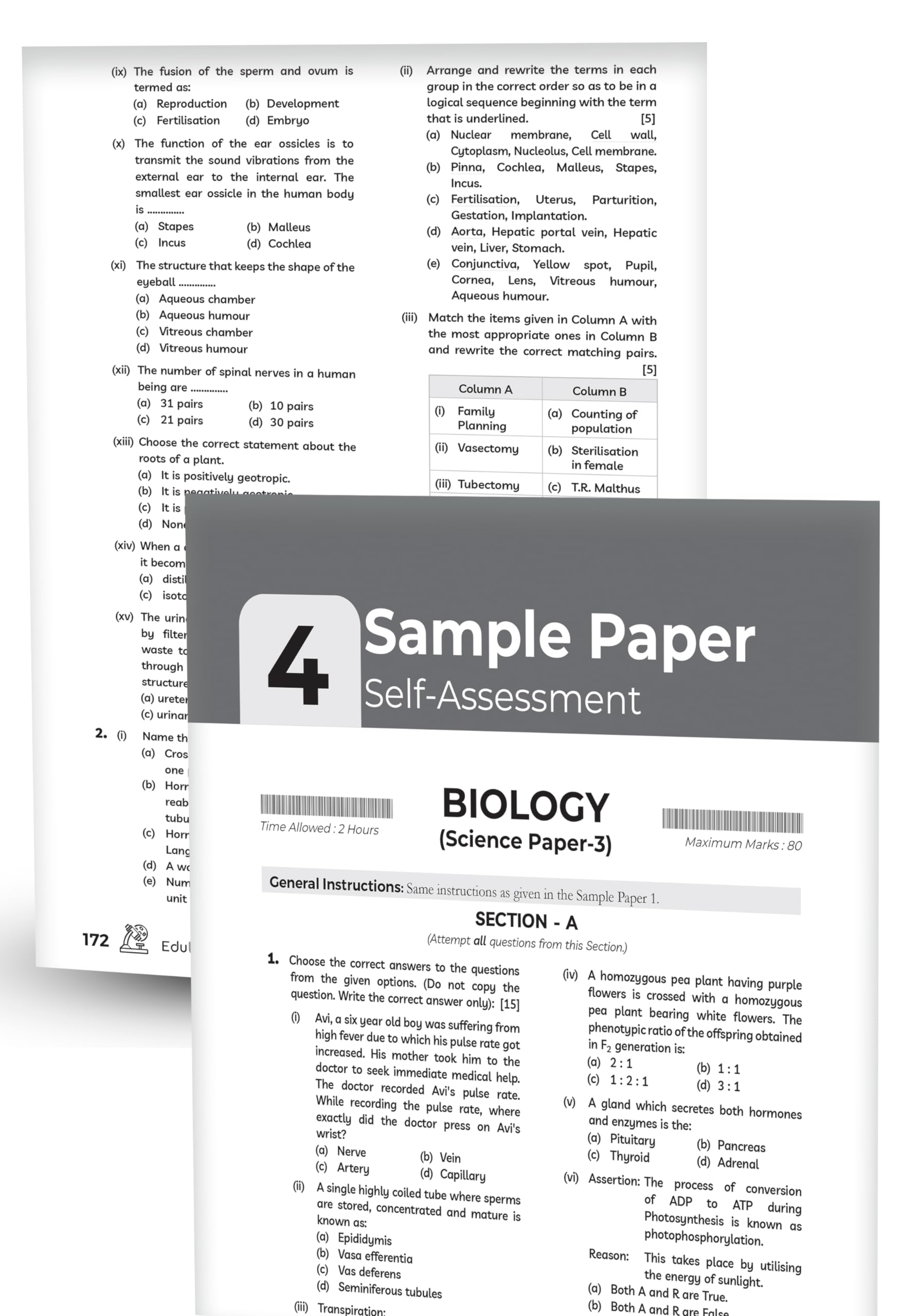 Educart 40 ICSE Sample Papers Class 10 - All Subjects Physics – Chemistry – Maths – Biology – English Language & Literature – History & Geography for 2023-24 (for March 2024 Exam) 4