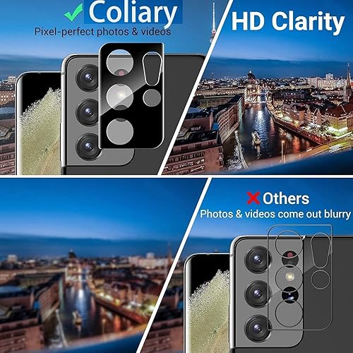 Miniatura 4 de Protector de pantalla de vidrio templado transparente HD para Galaxy S21 Ultra compatible con huellas dactilares ultrasónicas curvado en 3D