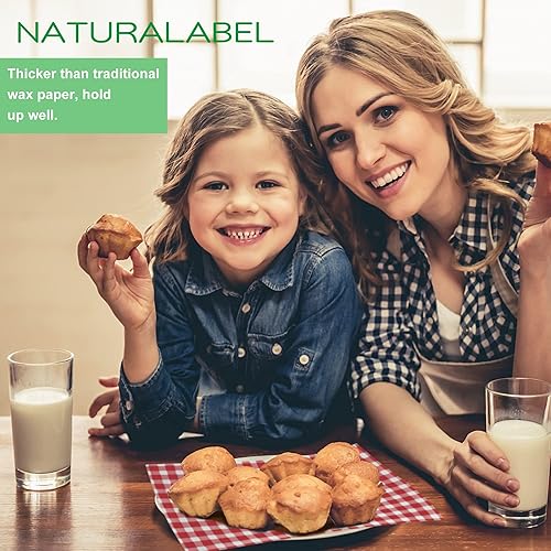 Miniatura 4 de NATURALABEL 100 hojas de papel a cuadros rojos y blancos de 12 x 7.5 pulgadas, resistentes a la grasa y al agua, para envolver sándwiches, burritos,