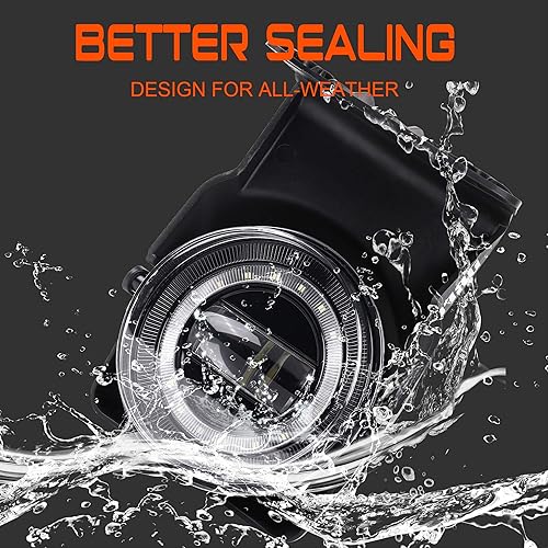 Miniatura 6 de Luz antiniebla LED con DRL compatible con GMC Sierra 1500 2500HD 3500HD 2003-2006 luces antiniebla resistentes