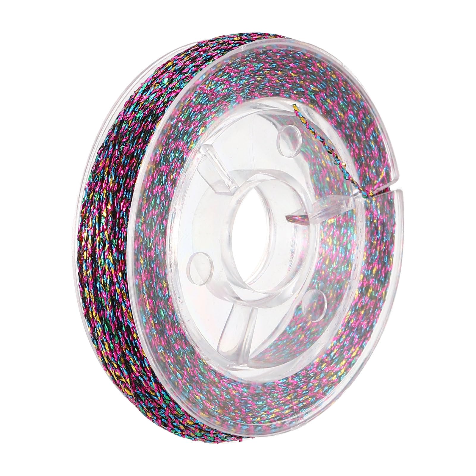 YELARXI Rod Wrapping Thread, 300D Metallic DIY Fishing Rod Guides Fixing Line-Fitting For (Fishing Pole Making Repair) 100M/109 Yards & 1 Roll & Metal & Spotted Color