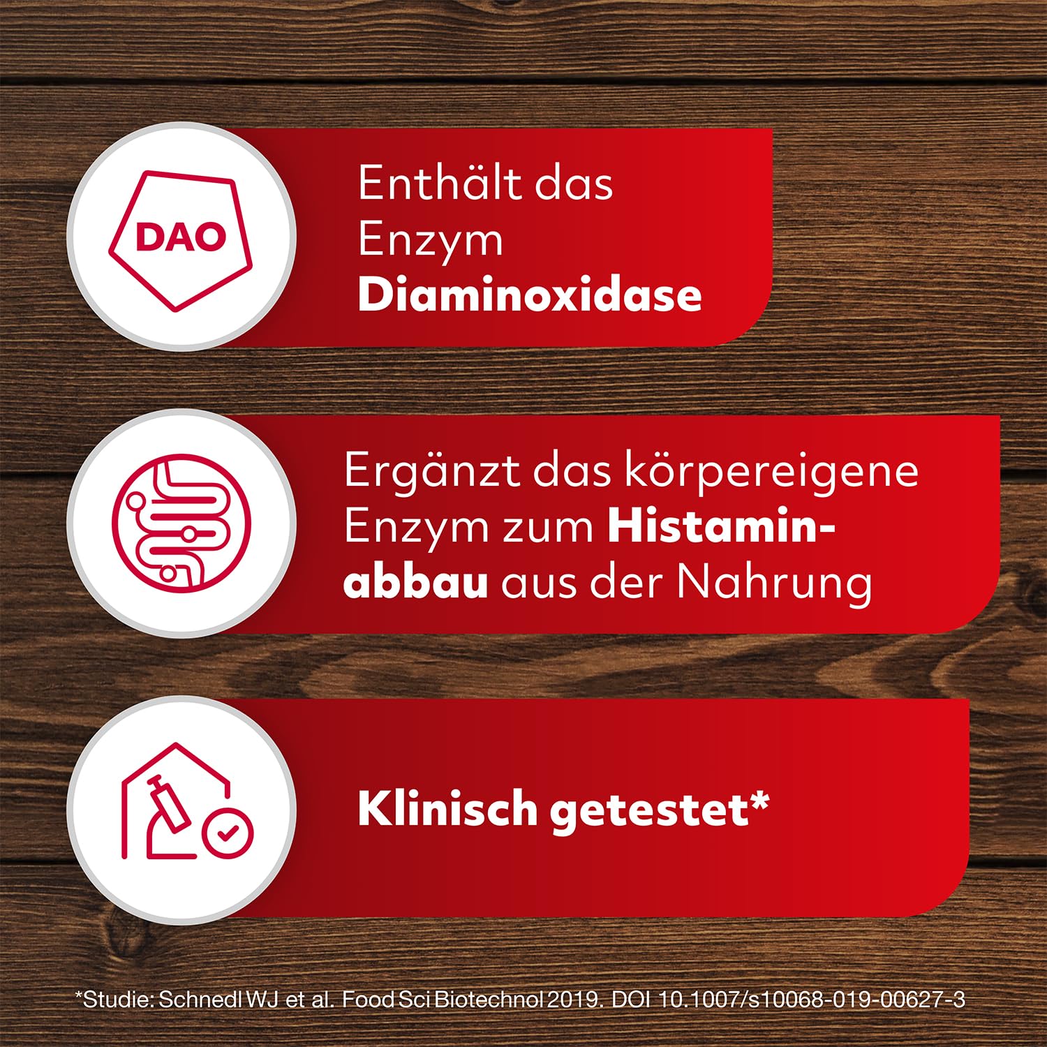 DAOSiN Tabletten bei Histaminunverträglichkeit zur Ergänzung des körpereigenen DAO-Enzyms zum Histaminabbau aus der Nahrung, Original - 1 x 120 Tabletten