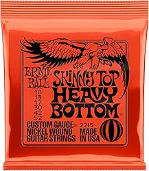 Cordas para guitarra Ernie Ball Skinny Top Heavy Bottom Slinky Nickel Wound, calibre 10-52