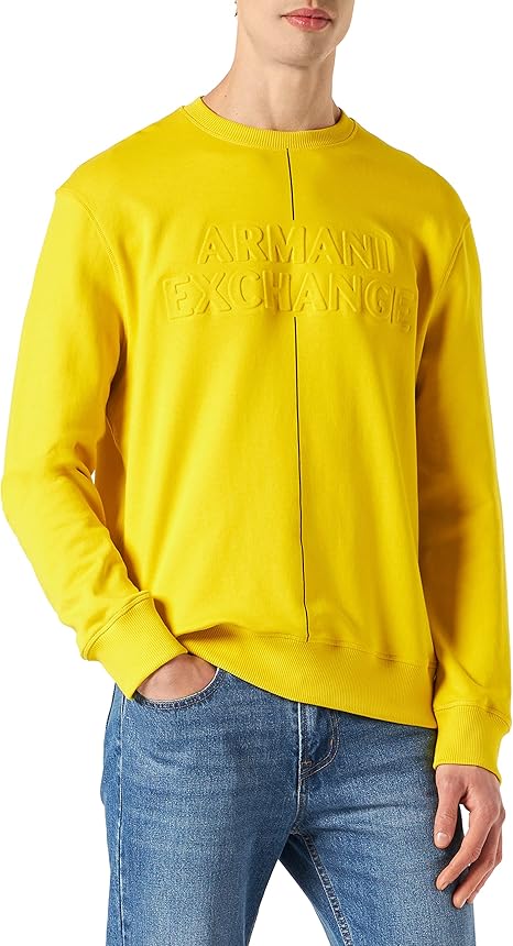 armani embossed sweatshirt