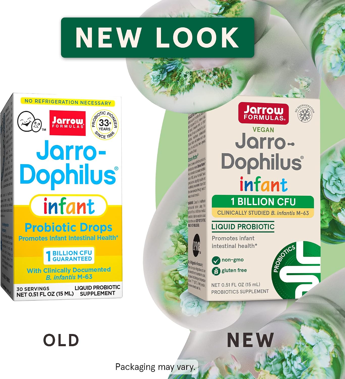 Jarrow Formulas Jarro-Dophilus Infant Probiotic Drops - 1 Billion CFU Per Serving - 0.51 fl oz (15 mL) - Liquid Supplement Promotes Infant Intestinal Health - Dairy Free