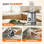 Mixeur Turelar pour smoothies, mixeur personnel portable pour shakes et smoothies pour la cuisine avec 2 * 24 oz tasses portables et couvercle supplémentaire, machine à smoothies pour jus, nourriture pour bébé, recette nutritive