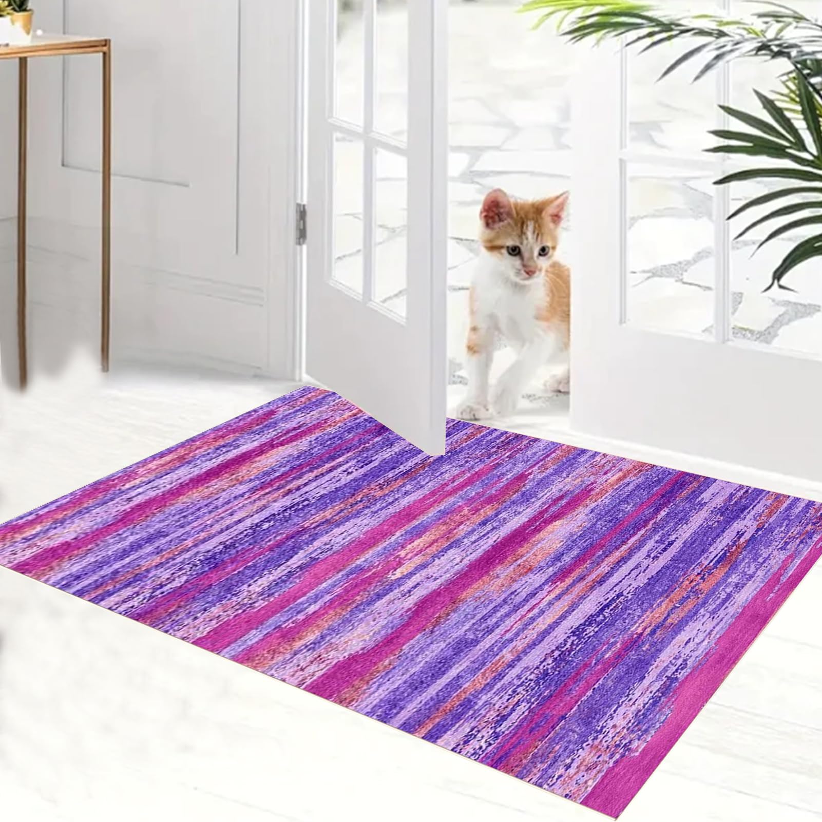 Bieżnik dywanowy do przedpokoju, antypoślizgowy, długi, 50 x 450 cm, chodnik kuchenny, zmywalny, pogrubiony dywan do salonu, wewnątrz, mata łazienkowa do sypialni, przedpokoju, pralni