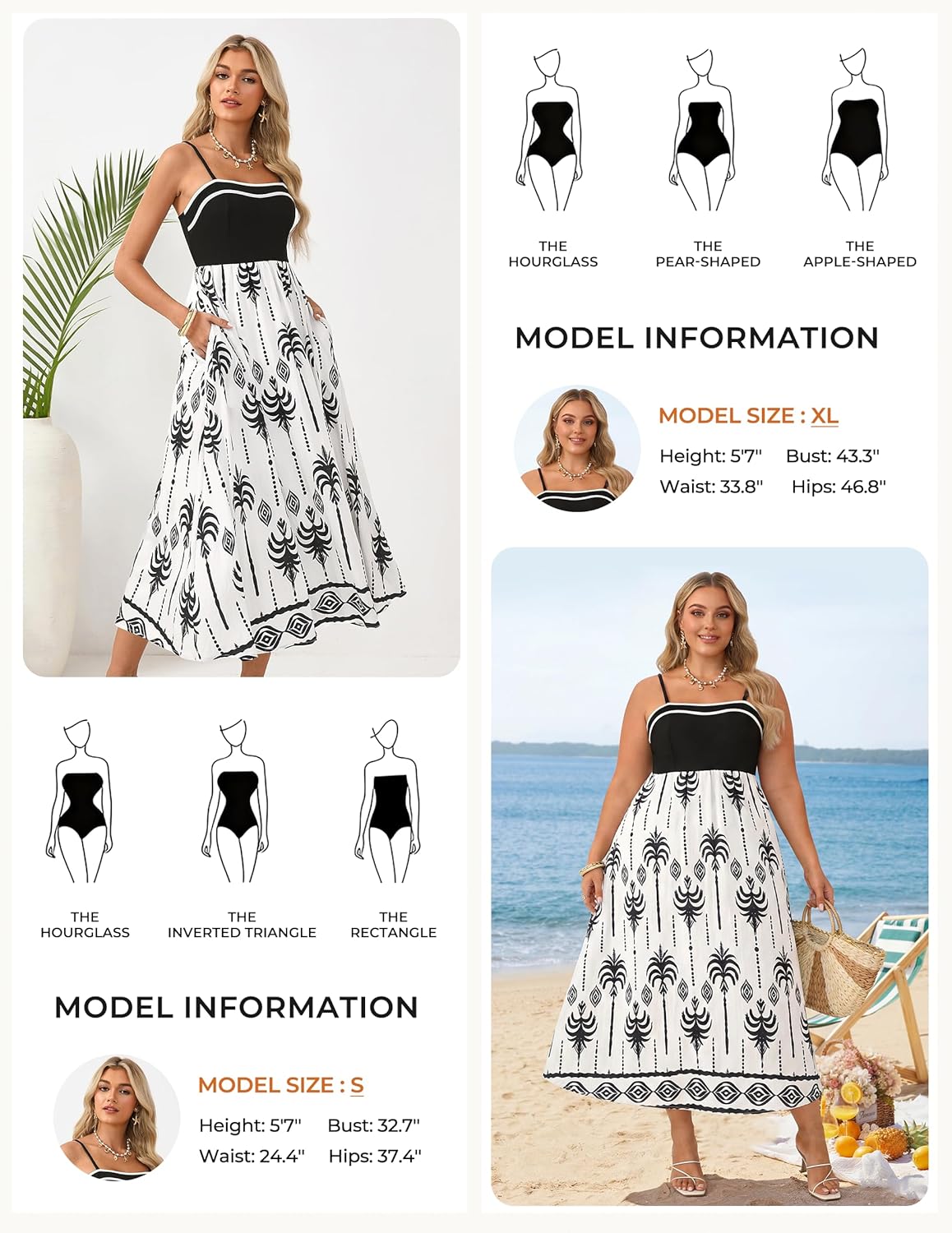 GRACE KARIN Summer Dresses for Women 2026,Color Block Floral Maxi Dress,Spaghetti Strap A Line Dresses with Pockets - Image 6