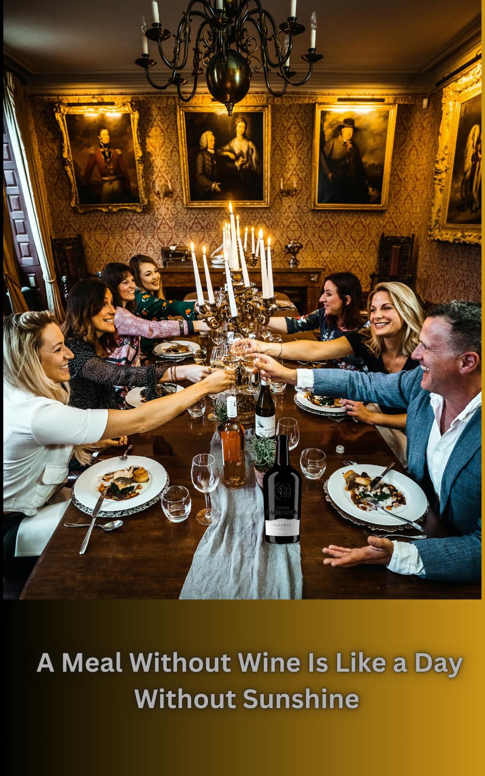 3 Bottles Italian CAECILIA 2022 White Wine (Color Straw Yellow) by Vinum Hadrianum | Pecorino Colli Aprutini IGT Hi- Embrace Italian Wine | Excellence in Every Sip - (Each Bottle 750 ml)