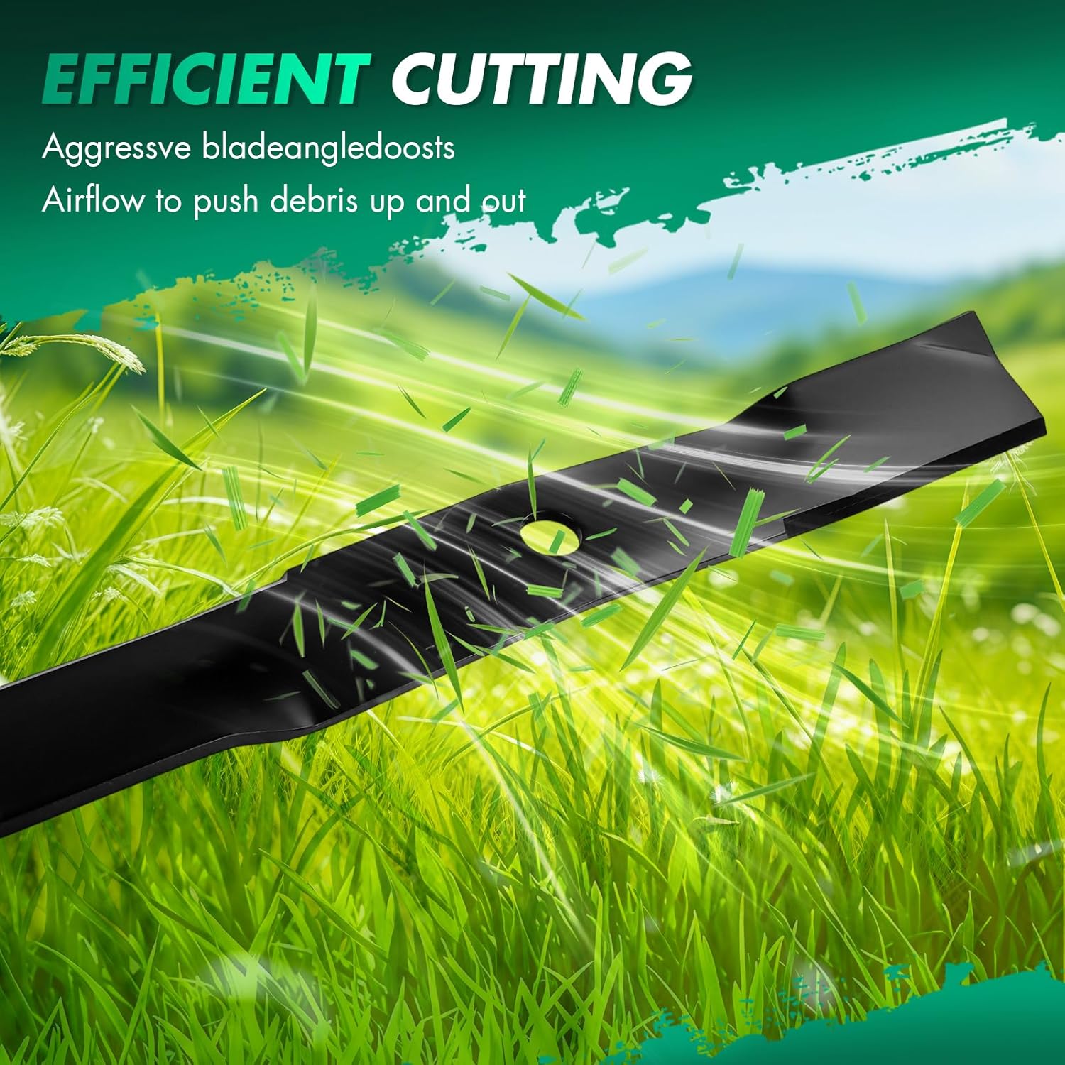 SCITOO M115496 Lawn Mower Blade for 54" Deck for John Deere M115496 GY20569 for Scotts M115496 325 335 345 355D 425 445 455 F725 G100 LX288 GT245 S2554 2354HV
