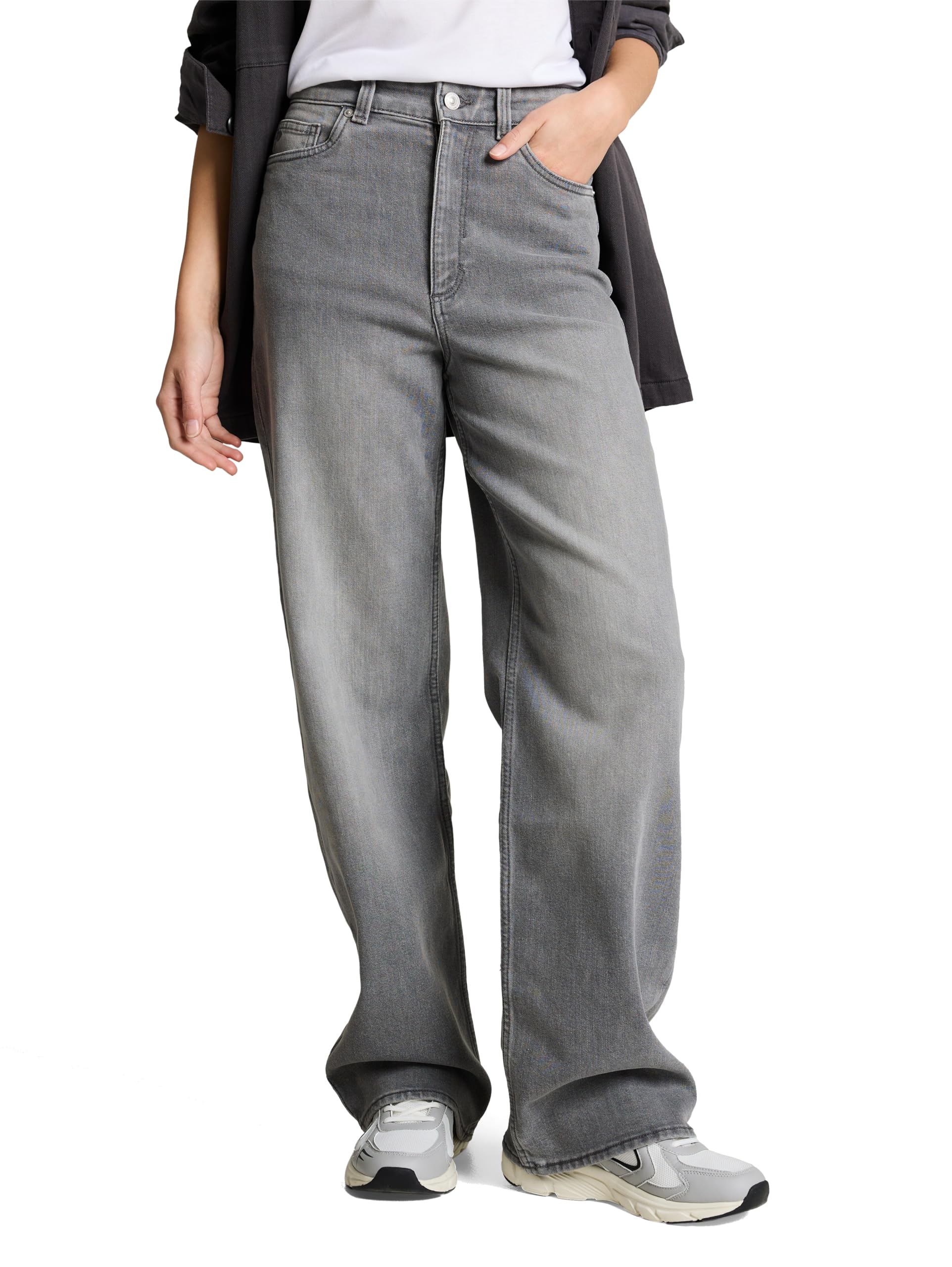 Tom Tailor Denim Damen TTLINOU Wide Leg Jeans
