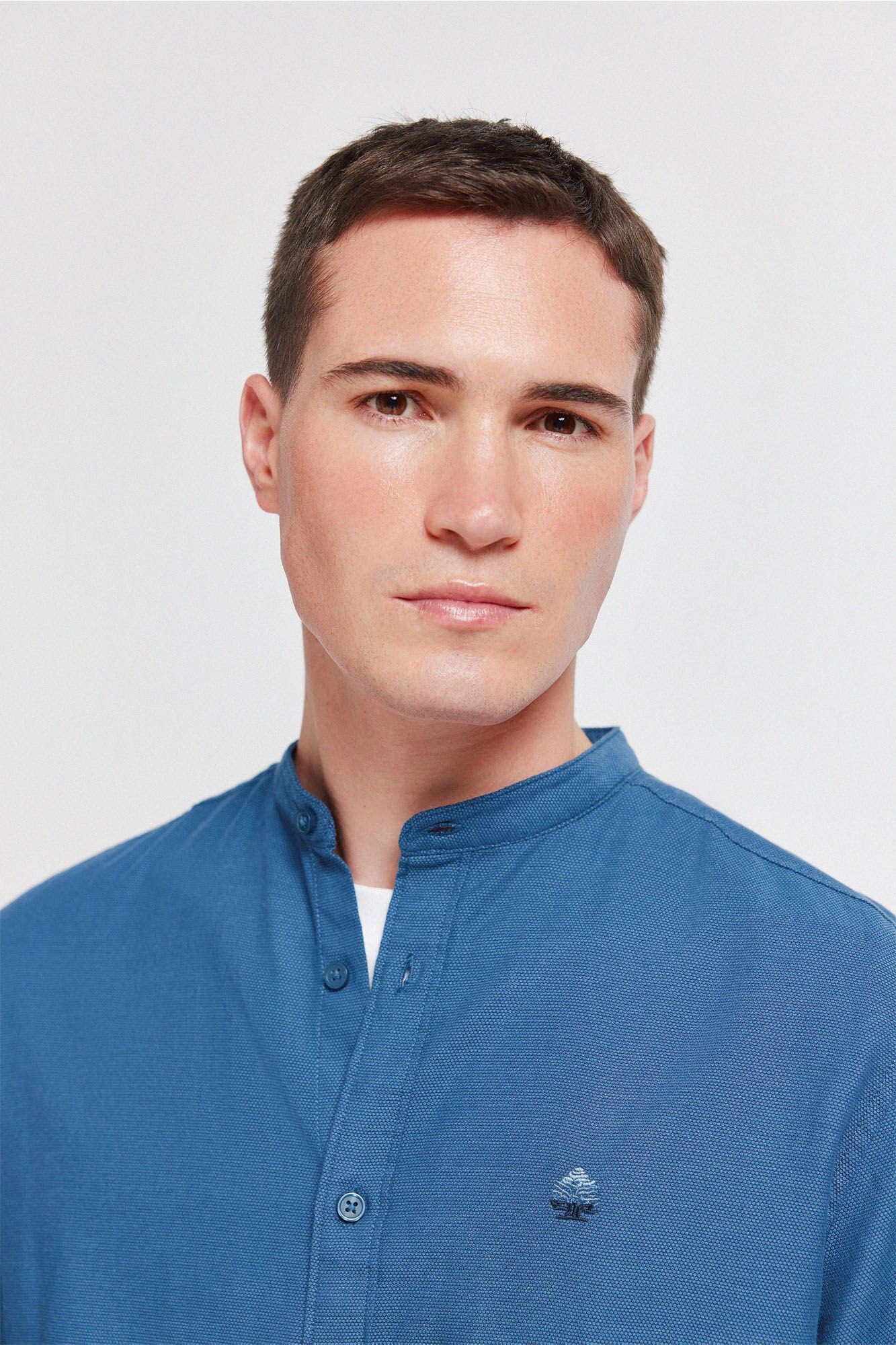 Springfield L/S Trevi Mao Collar Shirt Shirt Hombre