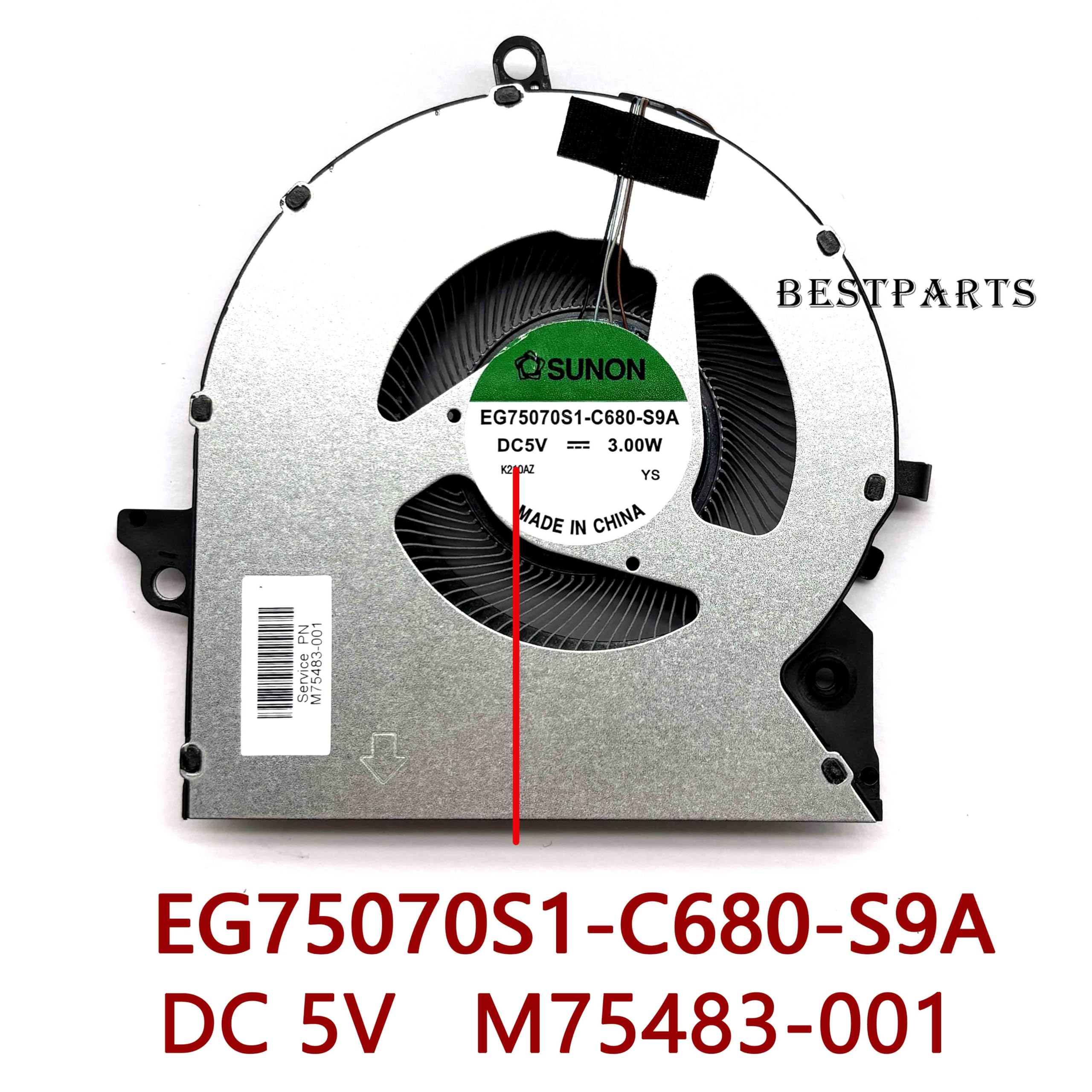 BestParts New Genuine CPU+GPU Cooling Fan Replacement for HP OMEN