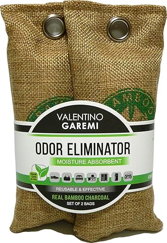 Miniatura 2 de VALENTINO GAREMI Control de olores y absorbente de zapatos, juego de dos, elimina la humedad, reutilizable y autolimpiante, bolsas de gimnasio y