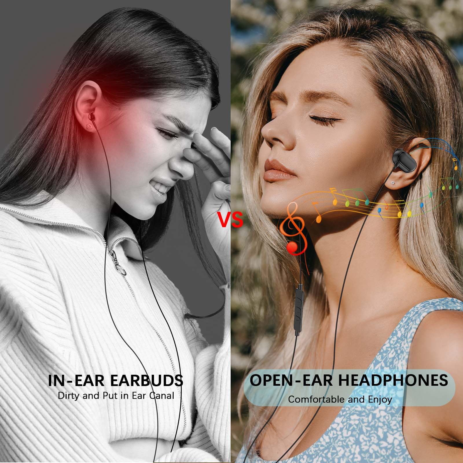 Auricolari aperti da 3,5 mm per computer portatili Chormebook, auricolari sopra le orecchie per Samsung A15 A14 Moto G Stylus, jack da 3,5 mm per PC desktop, cuffie da viaggio in aereo con cavo con