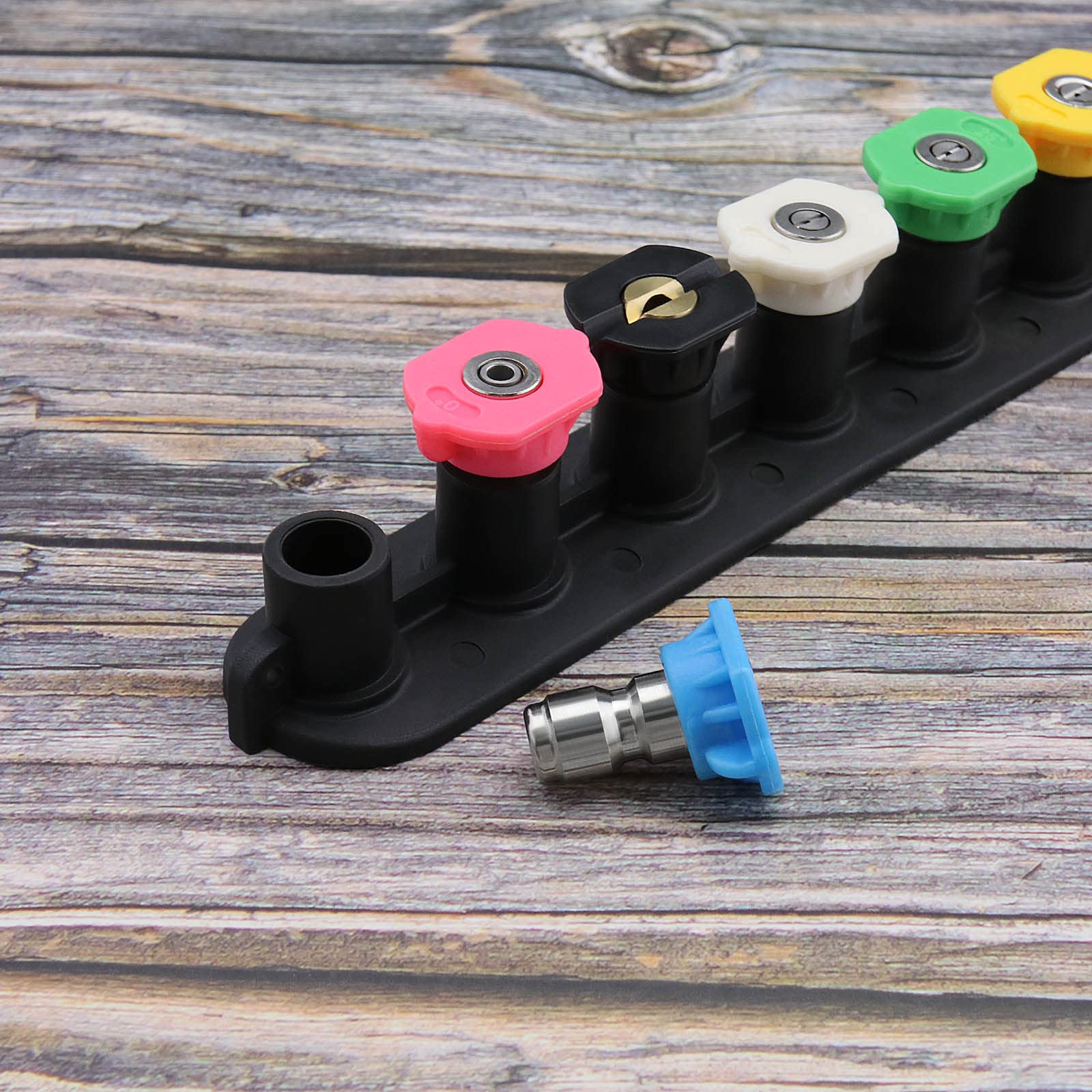 Set 5 Ugelli Per Idropulitrice + 40 O-Ring - 4000 PSI, Gradazioni 0°-65° - Foto 4