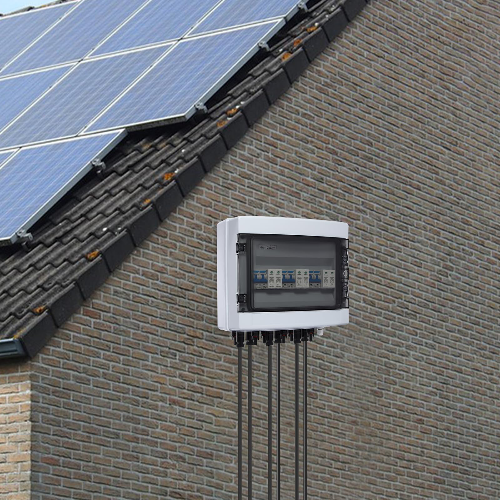 PV Combiner Box 3 String 40A 1000V DC mit Überspannungsschutz & Sicherungsautomaten, Solar Kombinatorbox für Photovoltaik Anlagen, Balkonkraftwerk & Wohnmobil – IP65 & IK10