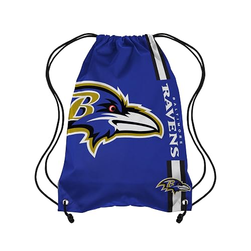 FOCO Baltimore Ravens NFL Big Logo Drawstring Backpack