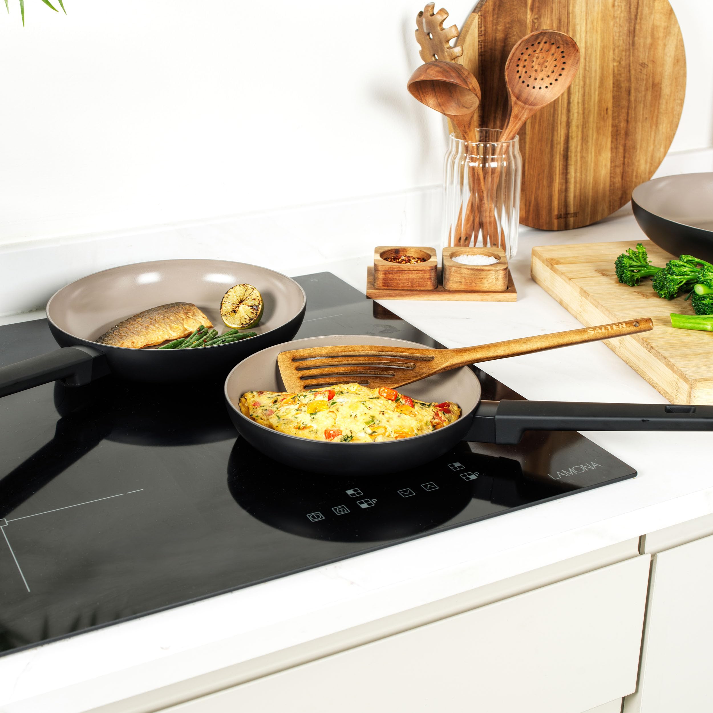 Salter BW12870EU7 Ceramic 20 cm Frying Pan, Recycled Aluminium Body, Healthy PFOA & PFAS-Free Non-Stick Coating - Image 4