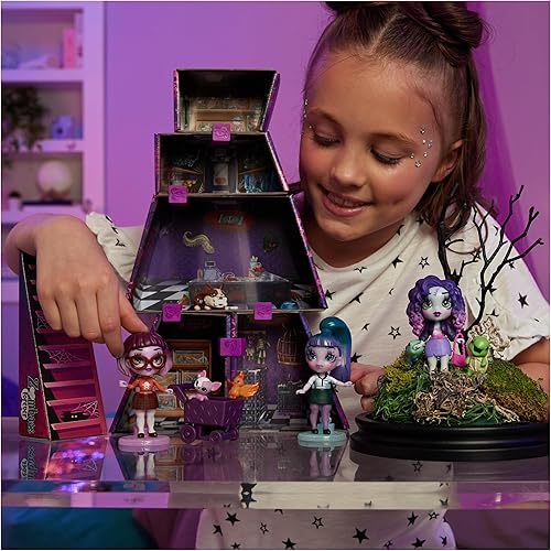 Miniatura 8 de Zombaes Forever, Wild Vibes, Abandoned Pet Shop Juego de casa de muñecas personalizable, 3 muñecas y accesorios exclusivos de zombies, 5 mascotas,