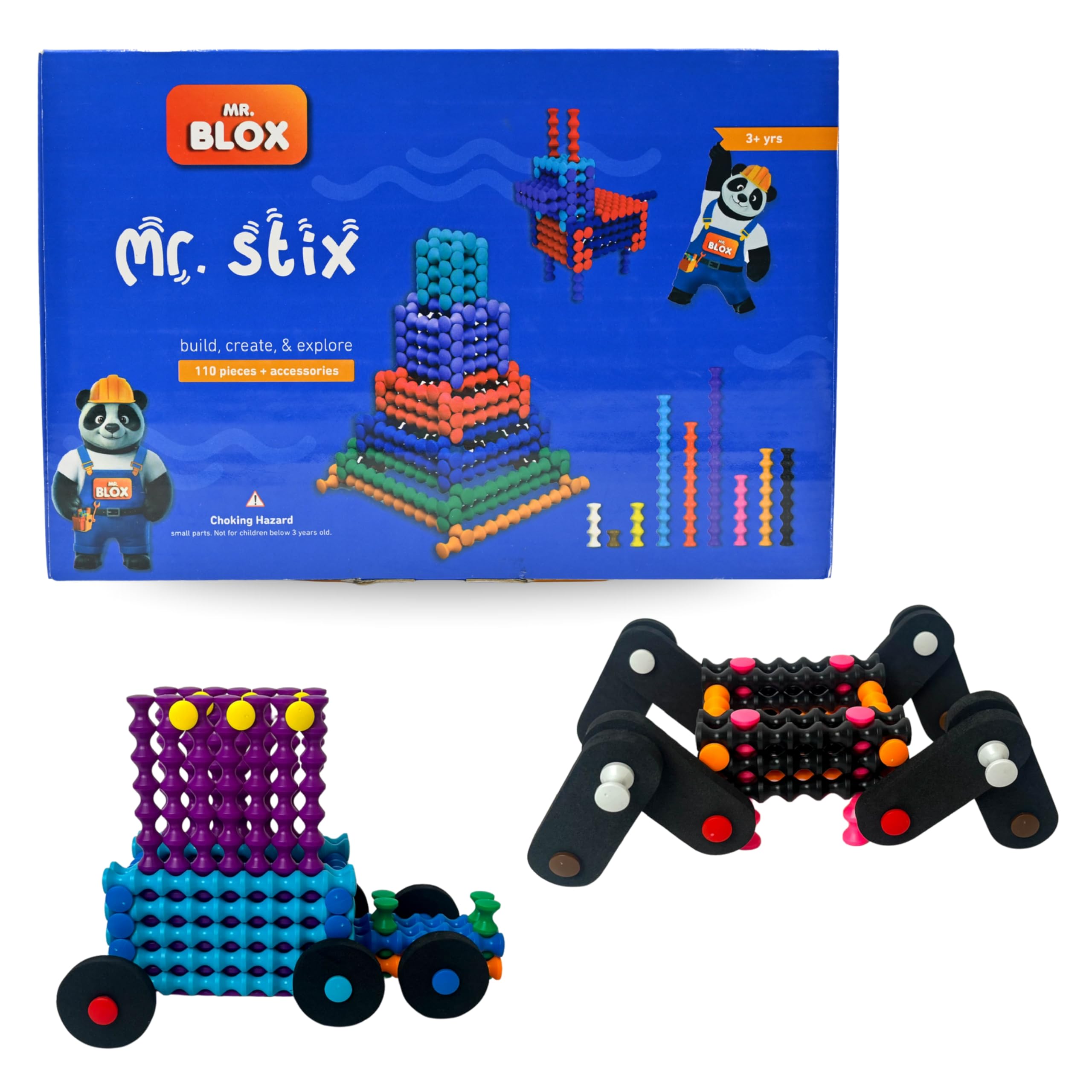 MR. BLOX Mr. Stix Medium Puzzle Blocks | Building Toy for Kids