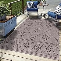 Vista 65 de Keen Home Design - Alfombra de pasillo para terraza al aire libre - 2x10 Lavable para interior/exterior para patio, cocina, balcón, playa, jardín