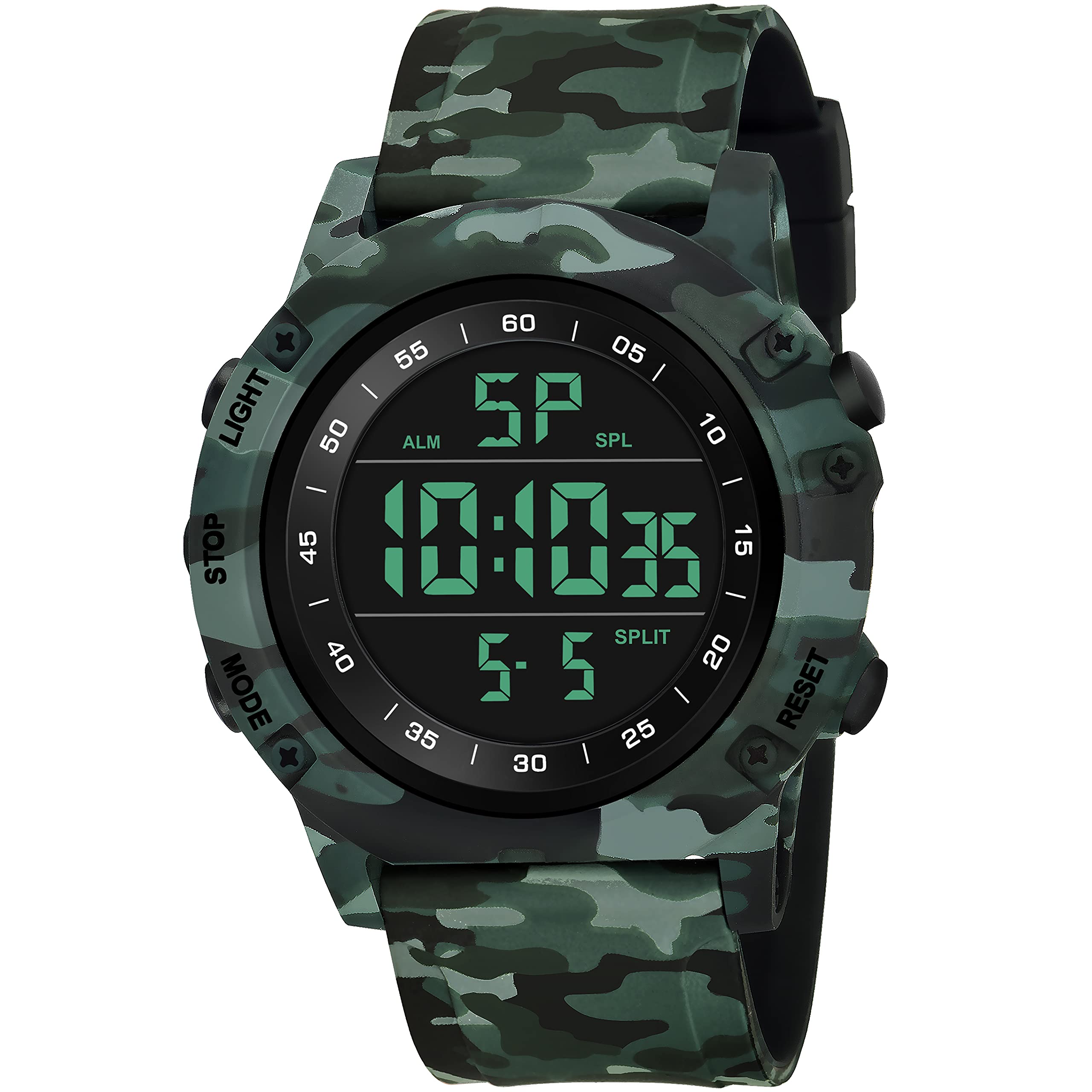 Harbor Sports Digital Men Watch Black Dial Green Army Colored Strap (B09HNSR9K7) Amazon Price History, Amazon Price Tracker