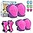 SAMIT Knee Pads for Kids 3-14 Years Boys Girls Protective Gear Set Toddler Knee and Elbow Pads with Wrist Guards 6 in 1 Safety Gear Set for Skating Cycling Bike Rollerblading Scooter Roller Skates