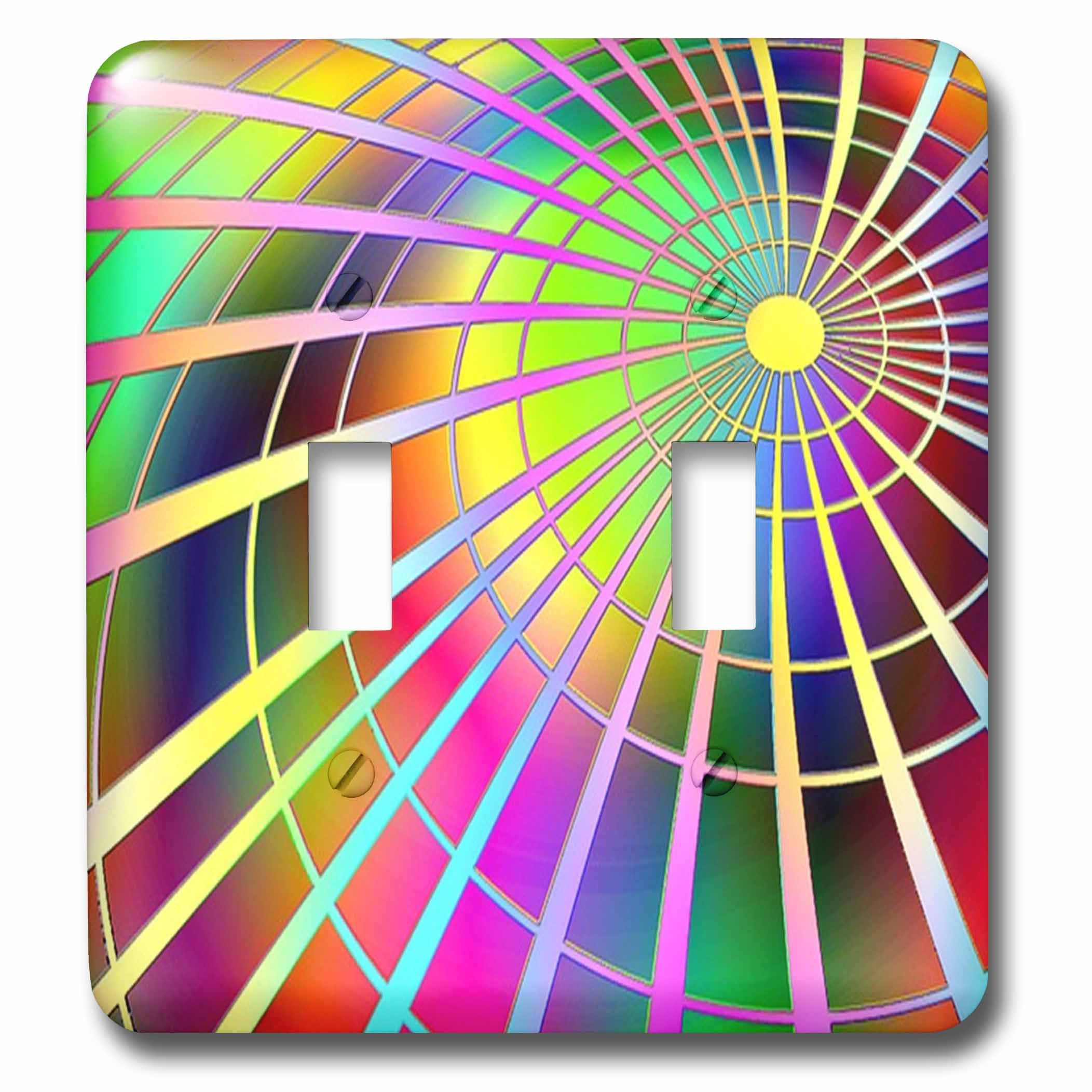 Interrupteur à bascule double multicolore Neon Spiral lsp_255376_2 pour décoration murale