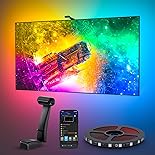 Govee Envisual TV Hintergrundbeleuchtung T2 mit Dual-Kamera für 55-65 Zoll Fernseher und PC, RGBIC WiFi TV LED Hintergrundbeleuchtung kompatibel mit Alexa und Google Assistant für Weihnachten Deko