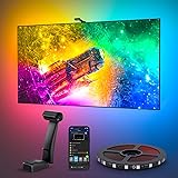 Govee Envisual TV Hintergrundbeleuchtung T2 mit Dual-Kamera für 55-65 Zoll Fernseher und PC, RGBIC...