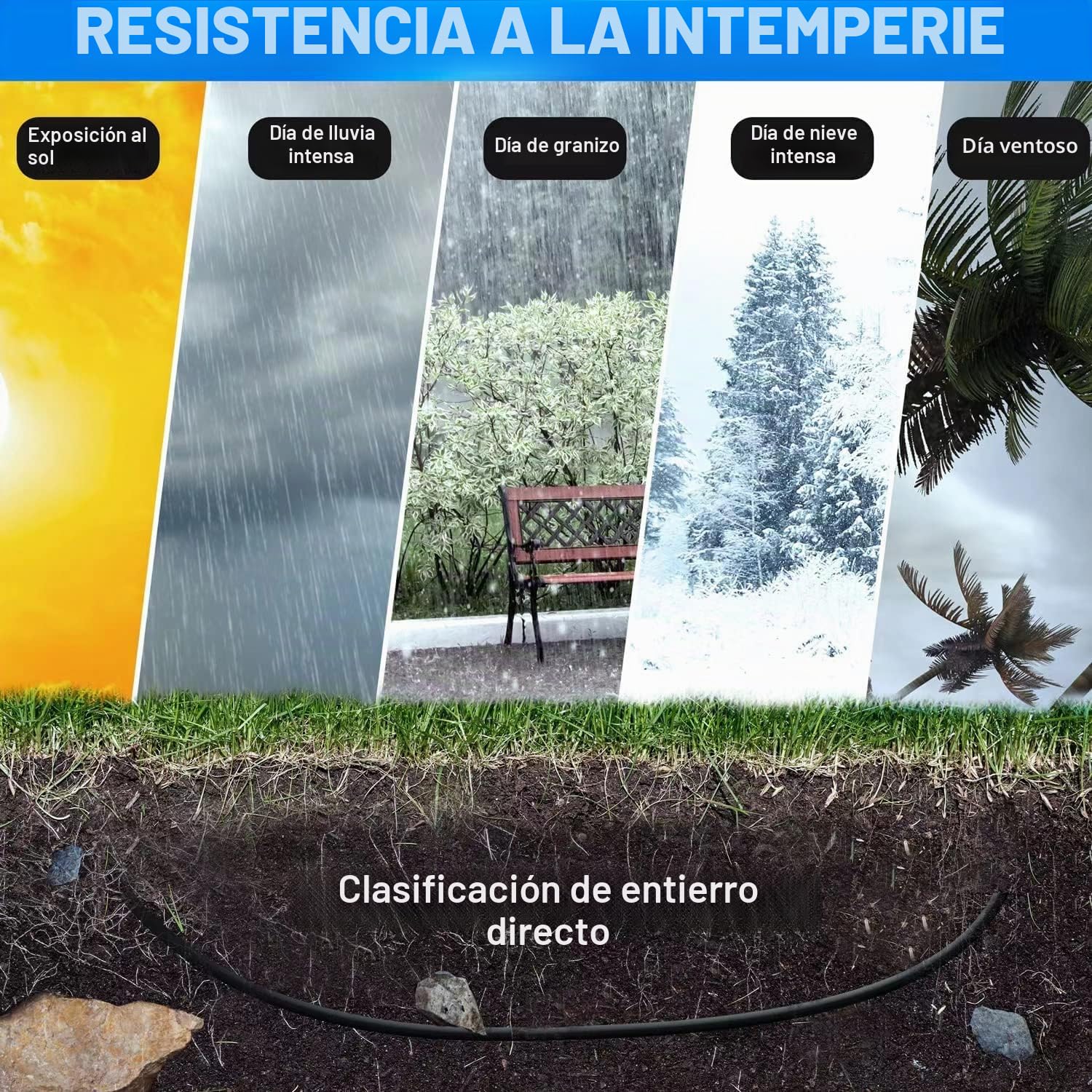 CAT7 Cable Ethernet 100m para uso en exteriores-negro,cable de red 10 Gigabit RJ45,SFTP,PVC+LLDPE robusto resistente a los rayos UV y impermeable,con 15 bridas,para router,interruptor,módem