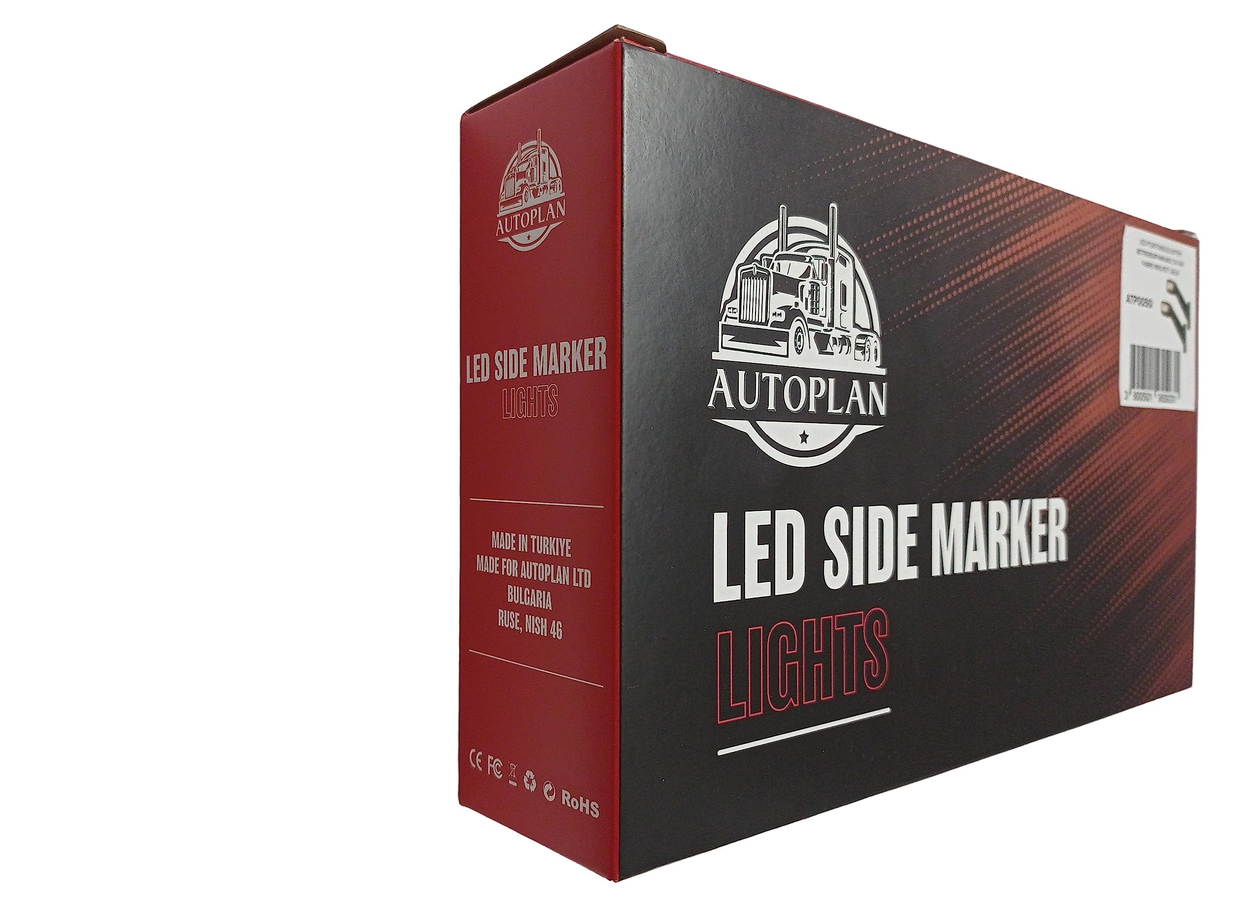 2 x LED Luces LamFormplas 2 x LED Luces Lampara Lateral Marcador Indecator Luz Senalizacion Posicion para Camiones Remolque Rojo Blanco Amarillo 12V 24V