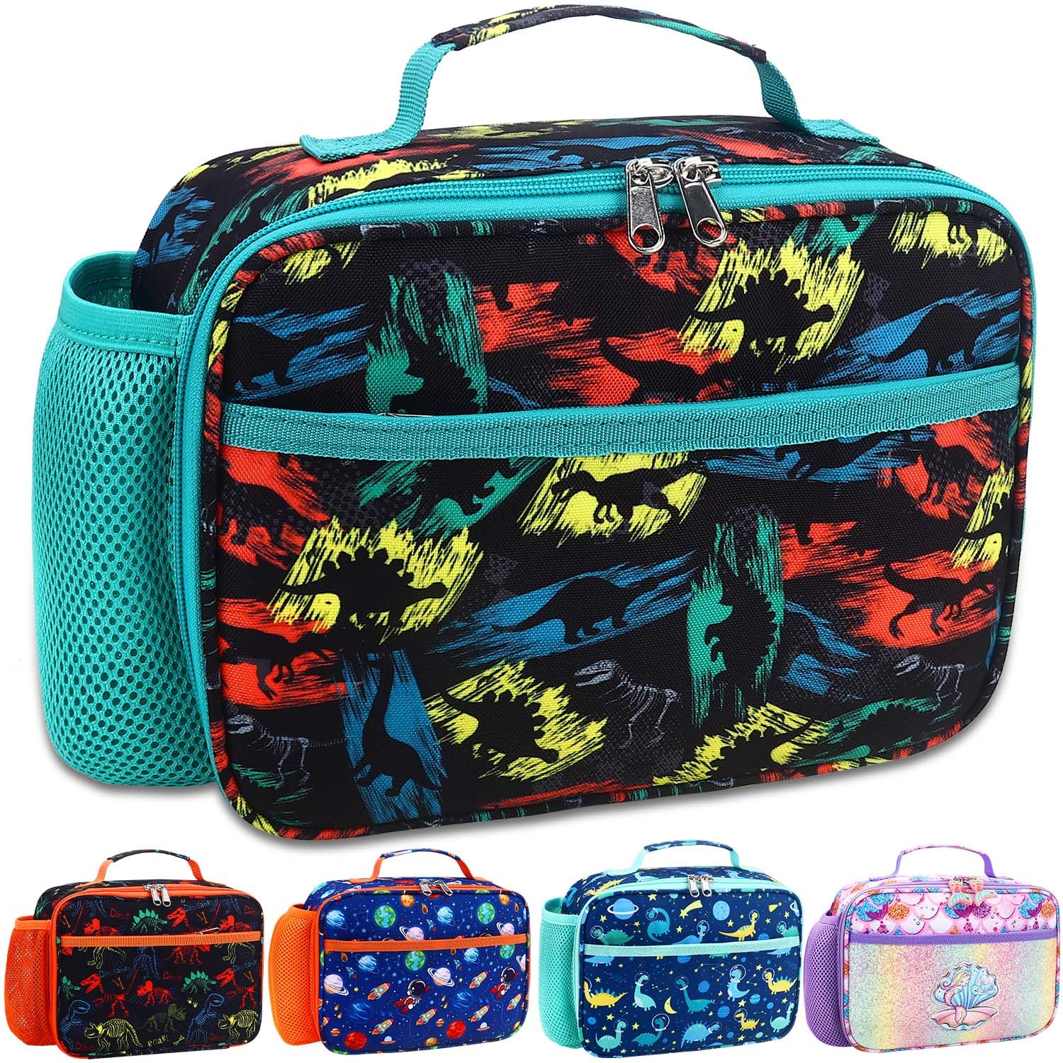 RHCPFOVR Kids Lunch Bag - Insulated Lunch Box for Boys Girls,Washable Lunch Bag and Reusable Toddler Leak-proof Lunchbox for School and Daycare
