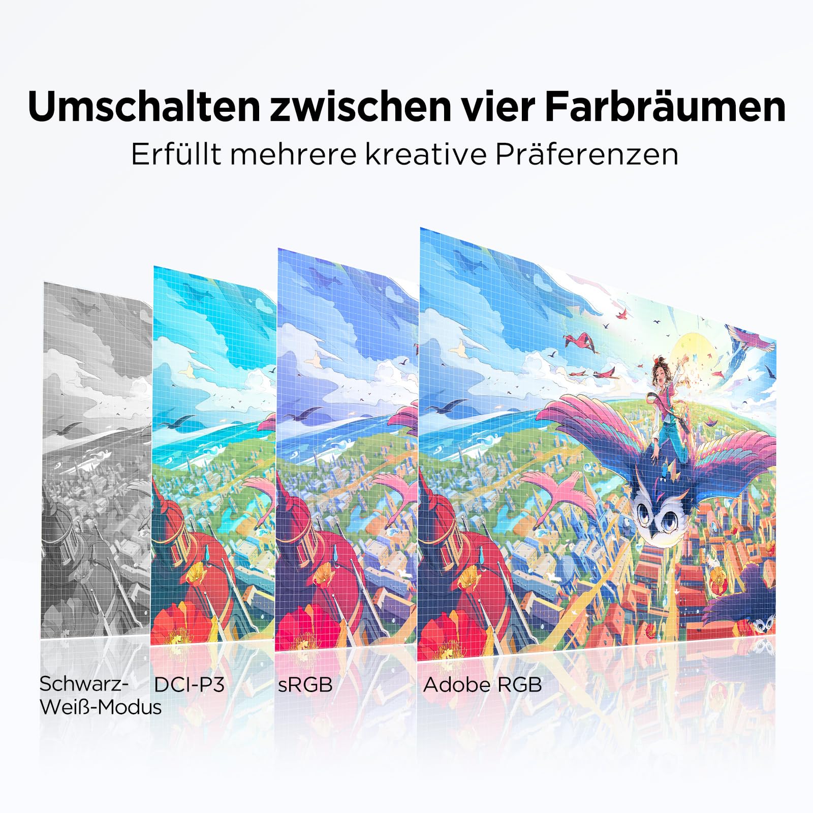 ugee Grafiktablett mit Display, UE16 FHD IPS 15.4 Zoll Grafiktabletts mit 143% sRGB Bildschirm, 16K Stufen Batterie-freiem Stylus, 8 physische Hotkeys und EIN rundes Rad
