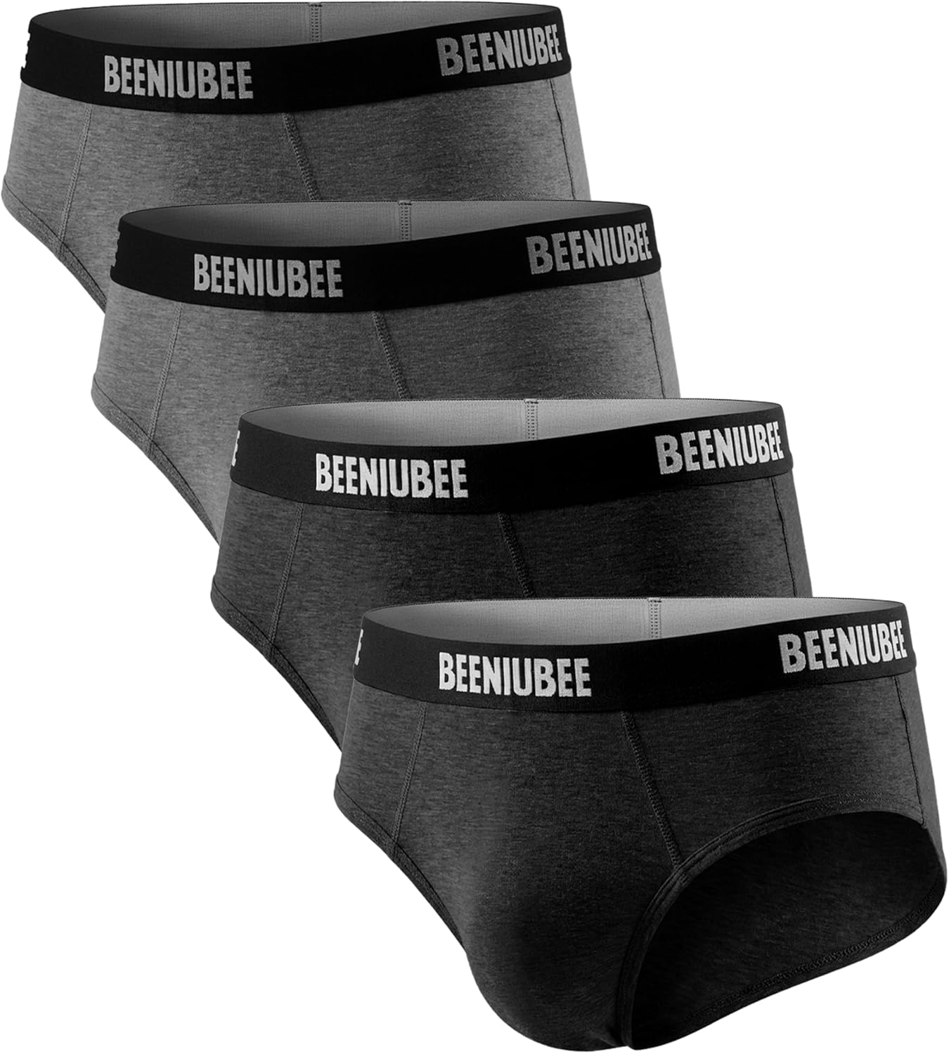 4 Pack Mens Merino Wool Underwear,Breathable Wool Briefs for Men, Comfortable Soft Loose Moisture Wicking Underwear