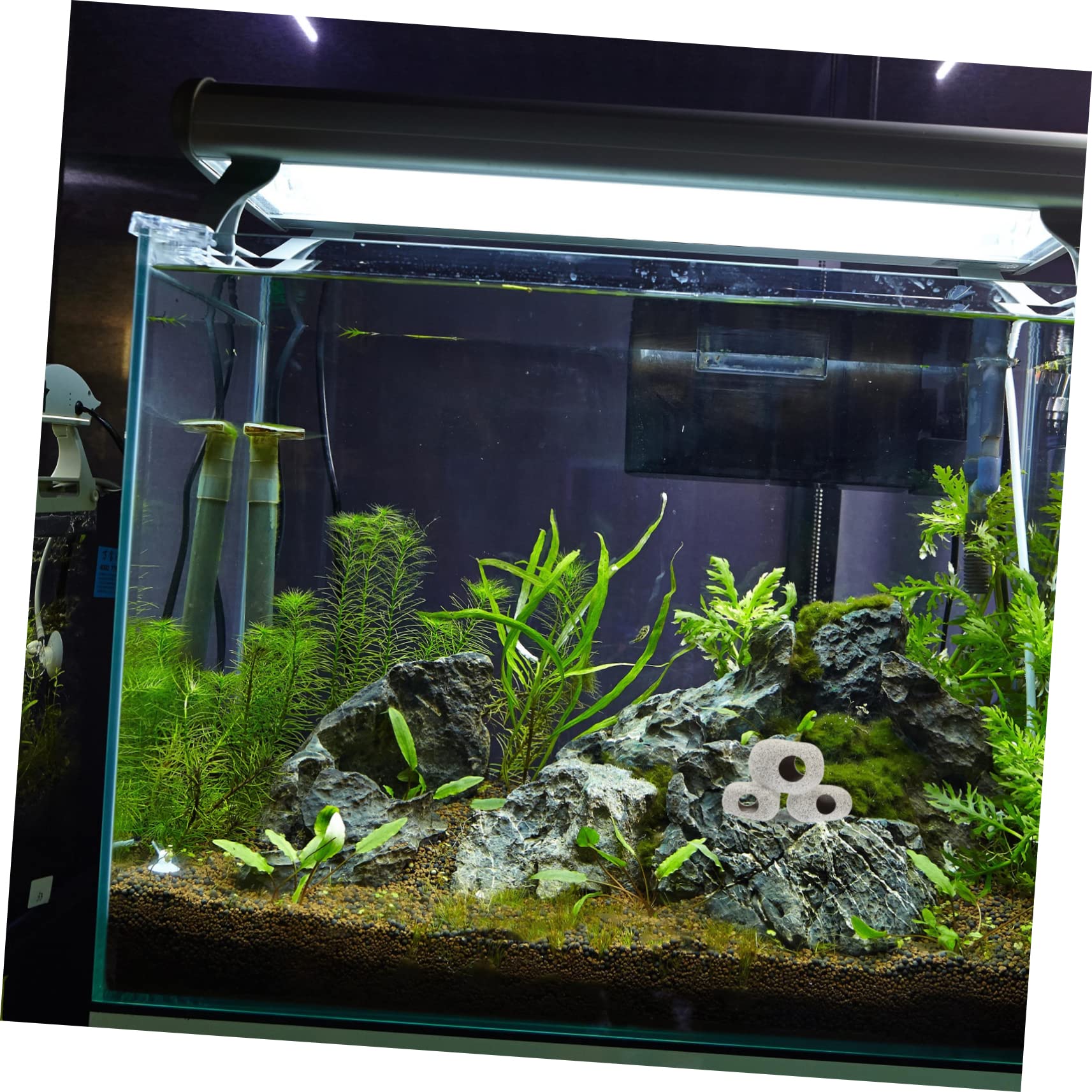 YARNOW 3 Piezas De Casa De Escondite para Peces Acuario Pecera Robot Cueva para Peces Escondite para Peces Cueva Red para Peces Cueva para Cría De Peces Cueva para