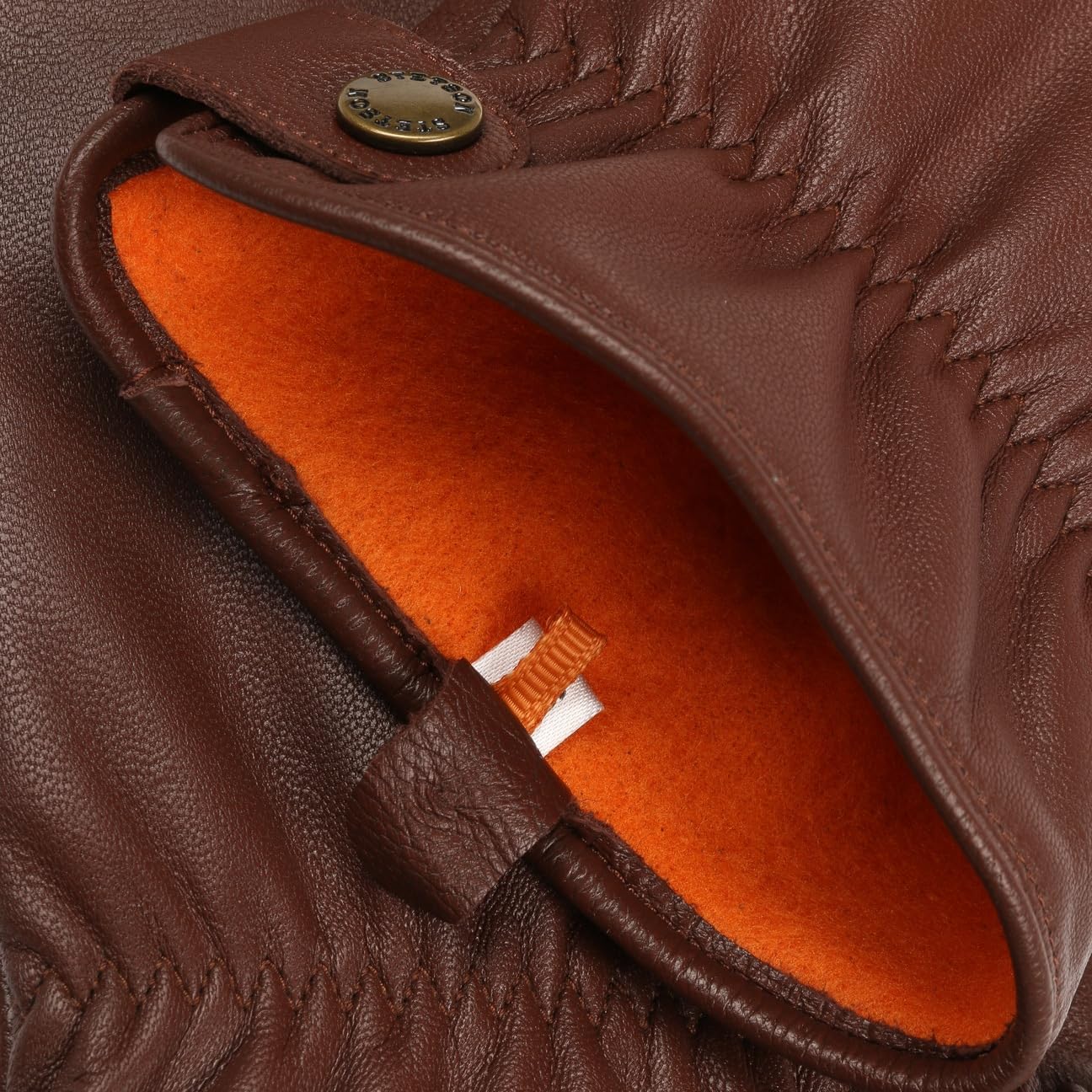 STETSON Conductive rekawiczki skorzanepieciopalcowe Meski Jesien Zima