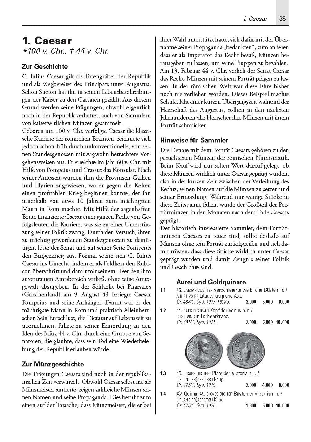 Die Münzen der römischen Kaiserzeit