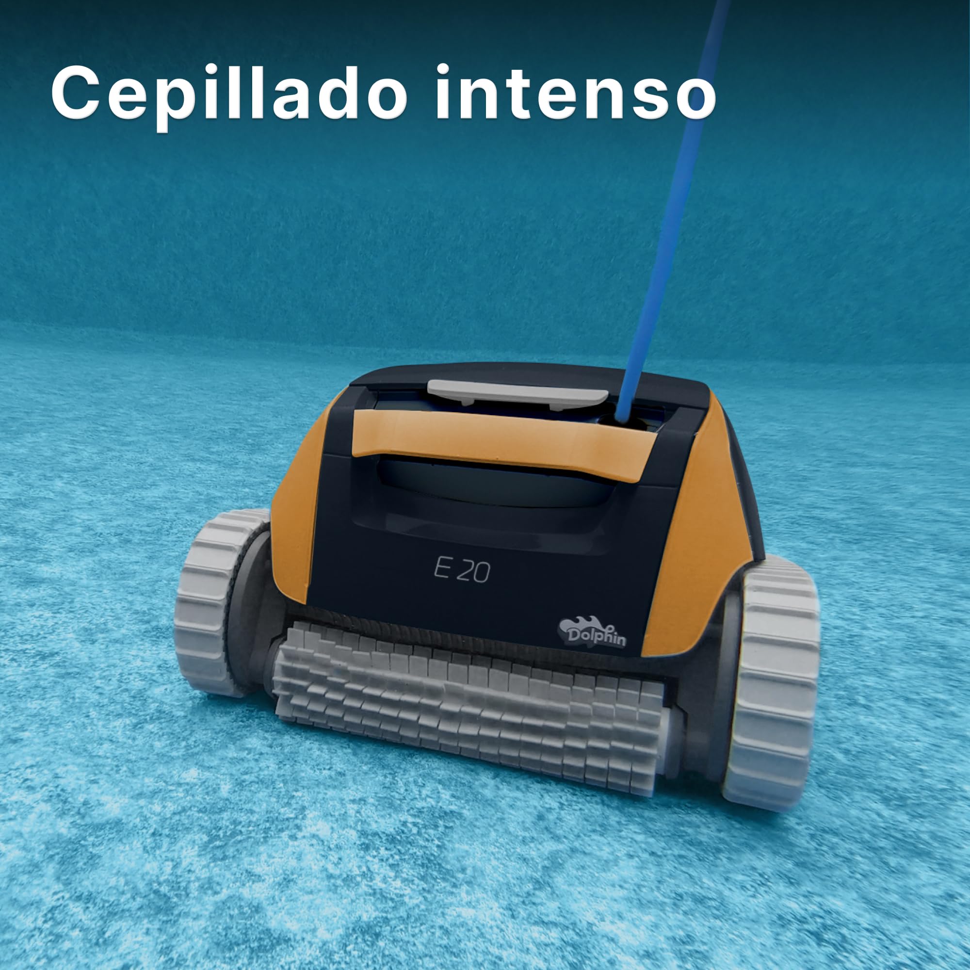 Dolphin E20 Robot limpiafondos automático para Piscinas enterradas de 10m - Limpieza Fondo y Paredes - Escaneo Inteligente