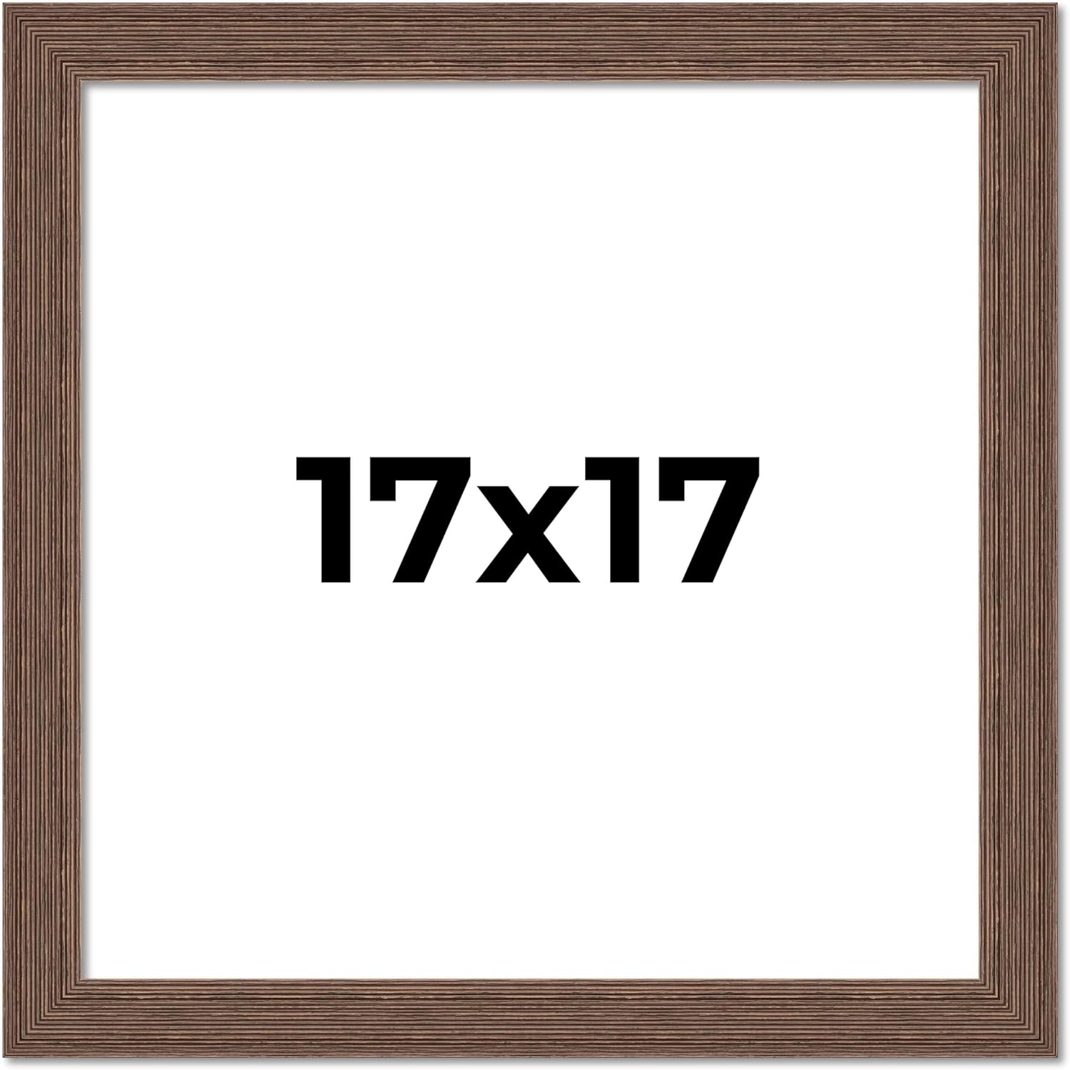 Amazon.com: 17x17 Frame Brown Farmhouse Solid Wood Picture Frame Width ...