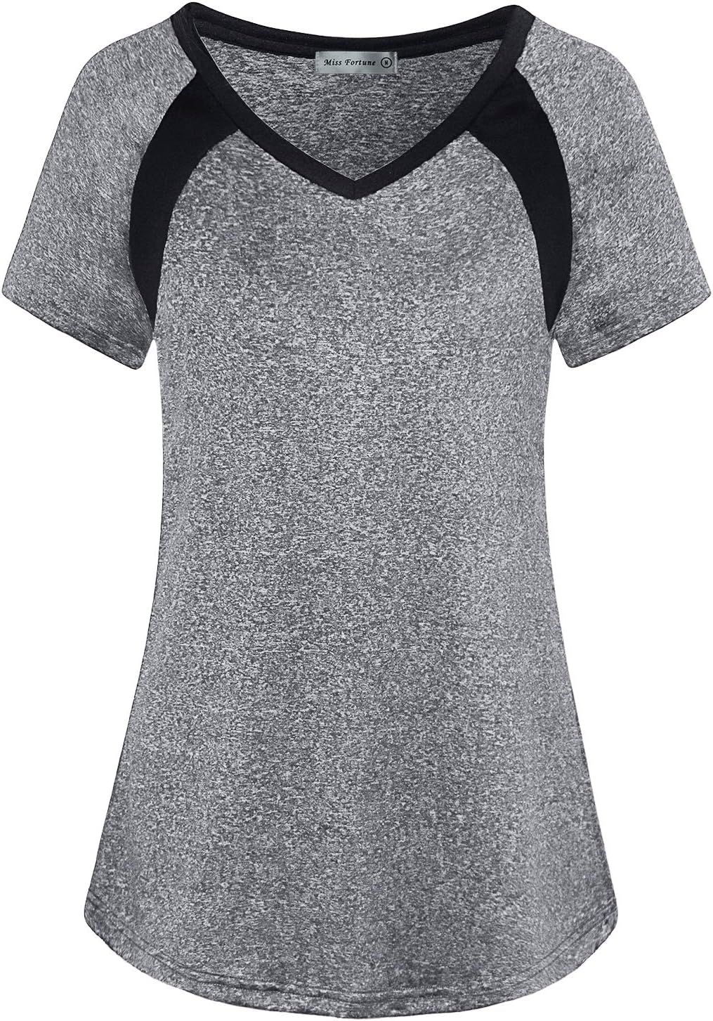 Womens Active Wear Exercise Top Yoga Shirt Workout Clothes