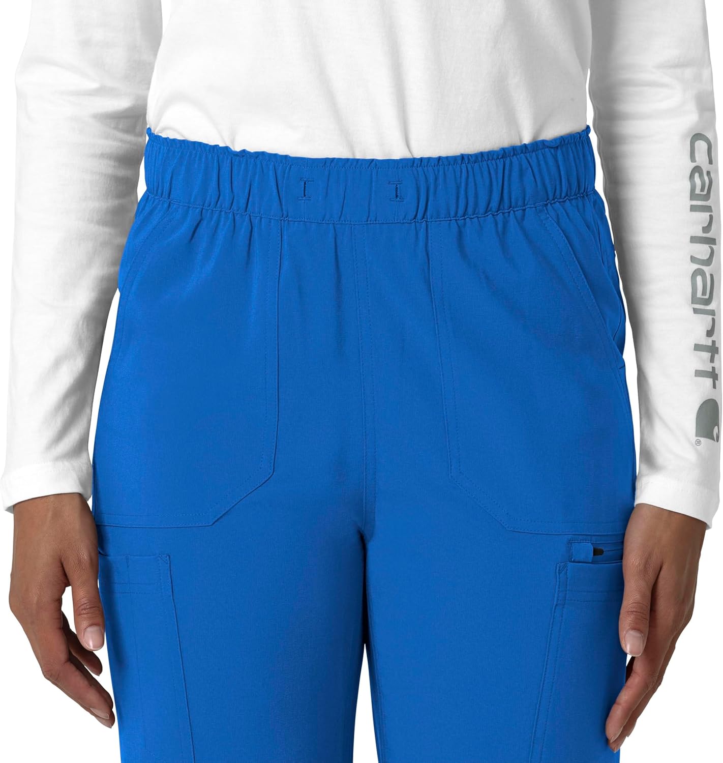 Carhartt Scrubs for Women Force Cross-Flex Straight-Leg Cargo Pants - Image 7