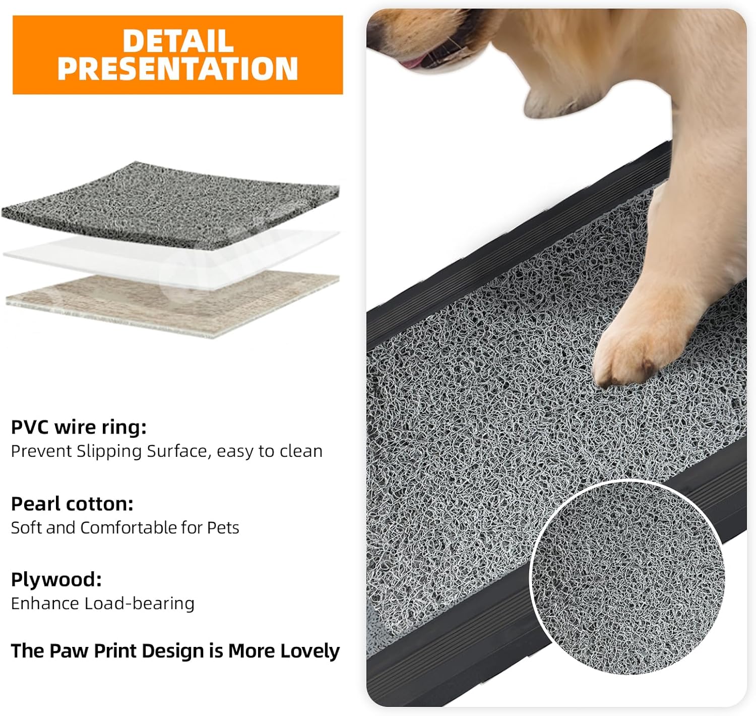 Dog Ramp for Car, 67" Long Portable Folding Pet Ramp for Medium Large Dogs, Car Ramp with Non-Slip Rug Surface, Outdoor Wider Dog Ramp Perfect for Pets Up to 250 LBS Enter SUV Car & Truck