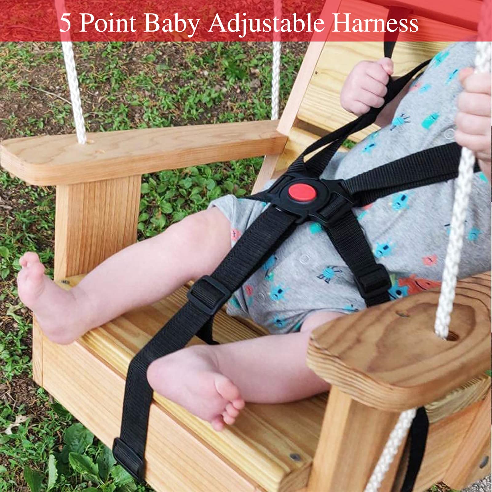 Imbracatura Bambini,Cintura Sicurezza Bambini,Cintura Sicurezza Passeggino,5 Punti Imbracatura Passeggino,Cintura Sicurezza Regolabile,per Seggiolino Auto,Carrozzina e Seggiolone