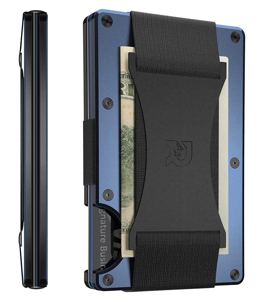 新品未使用　Ridge Slim RFID Blocking Wallet The Ridge Slim Minimalist Front Pocket RFID Blocking Carbon