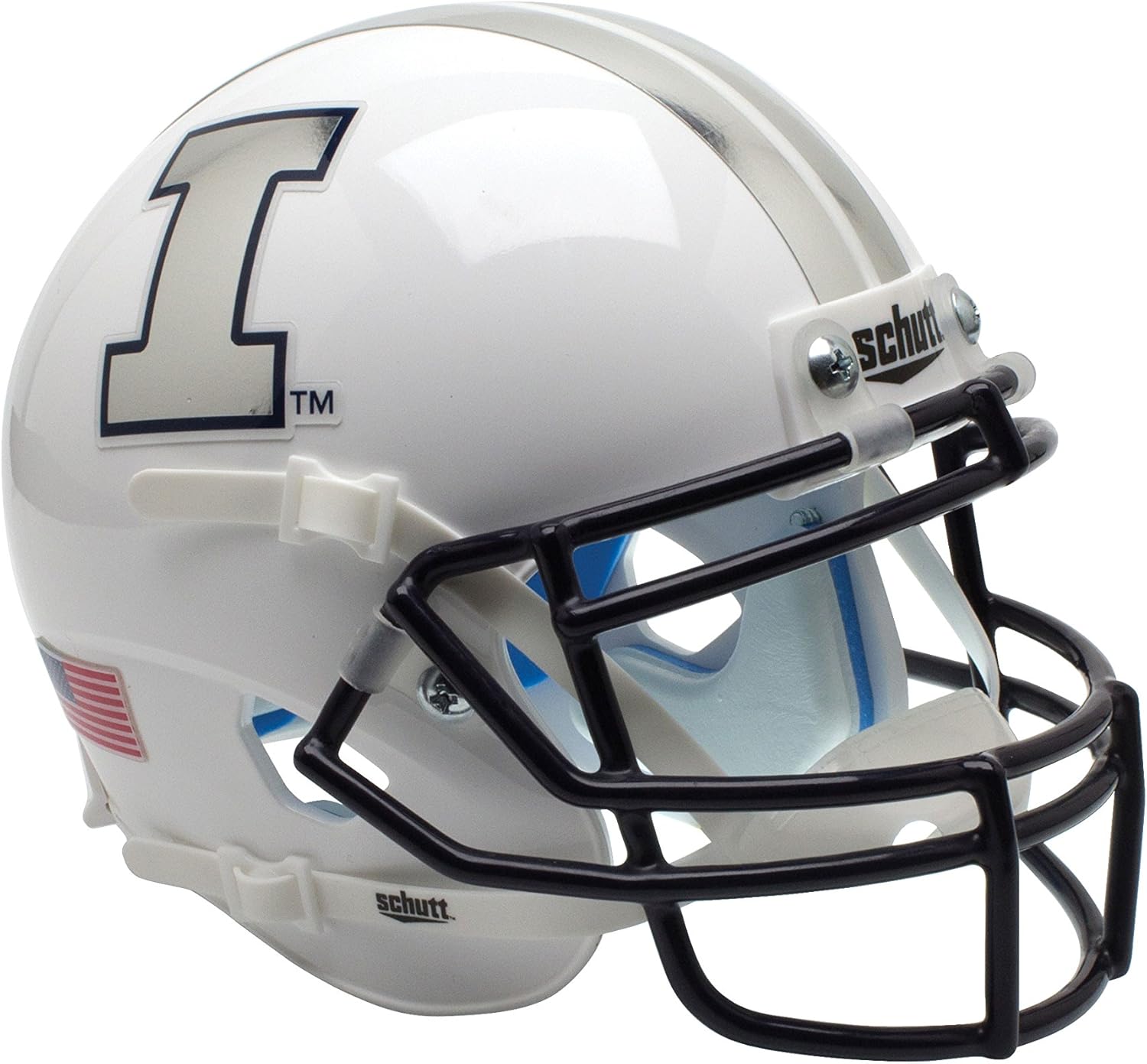 NCAA Illinois Illini Authentic XP Football Helmet, Matte/Navy : Everything Else