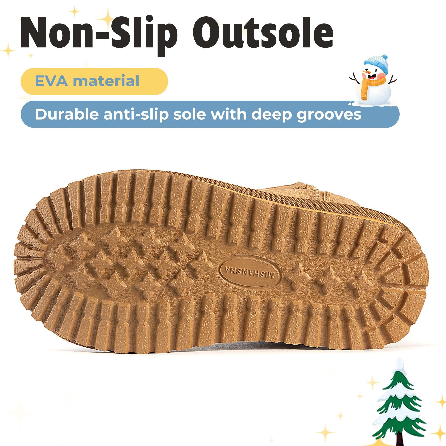 Mishansha Botas de Nieve Niños Invierno Cálido Forrados Gr.24-36